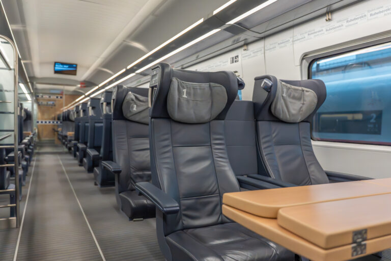 First Class Seats With Table